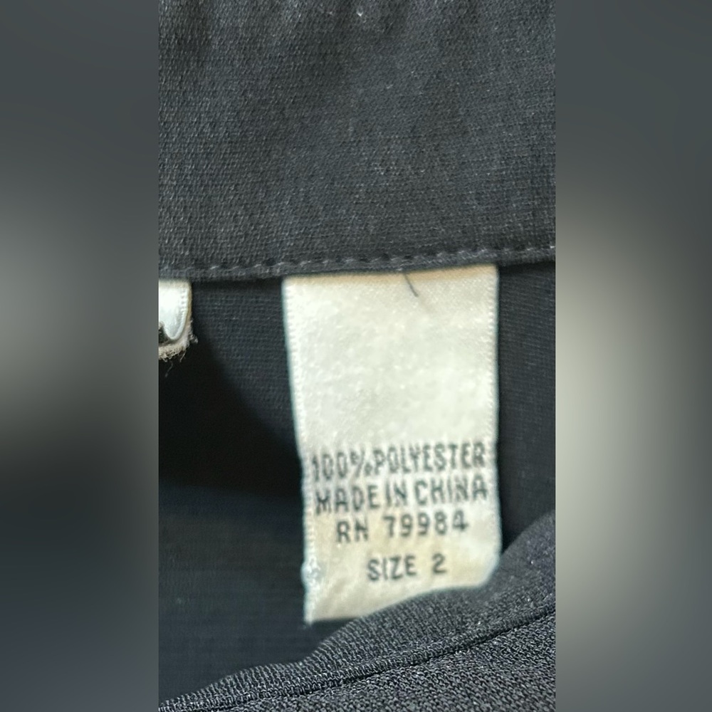 Chicos Black Button Down 3/4 Sleeve Dress  Shirt - Picture 3 of 10